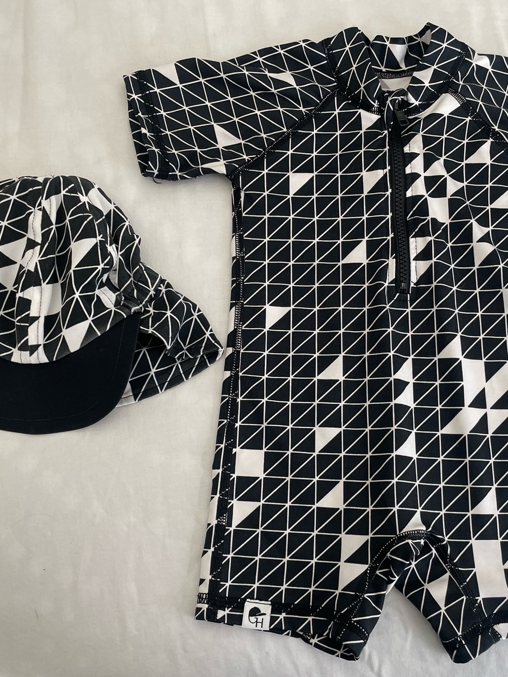 George Hats Sunsuit with matching Swim Hat